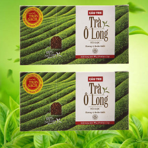 Trà ô long Cầu Tre túi lọc 48 hộp 25 gói 2g