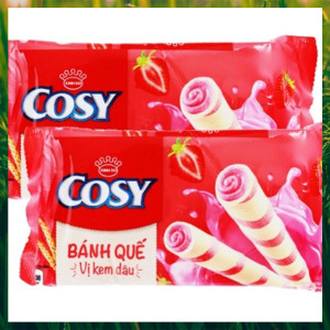 Bánh quế Cosy vị kem dâu 117,6 gr