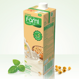 Sữa đậu nành nguyên chất Fami 1L