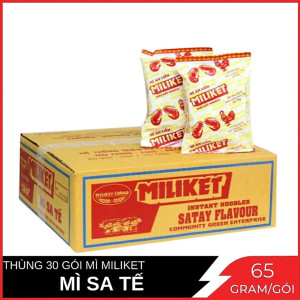 Mì sa tế Miliket gói 65gr x 30