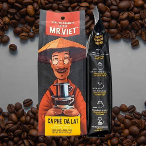 Cà phê hạt rang xay Mr. Viet 250g