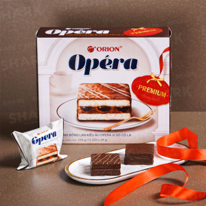 Bánh mềm kiểu Âu Orion Opéra Socola 336g (12 cái)