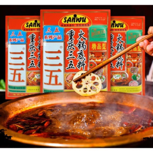 Gia vị lẩu Trùng Khánh Sanwu ChongQuing Hot Pot 150gr