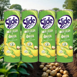 Snack Khoai Tây Vị Hành Slide Potato Cream Onion 150g