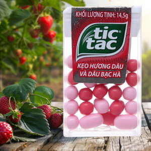 Kẹo hương dâu & bạc hà Tic Tac 14.5gr
