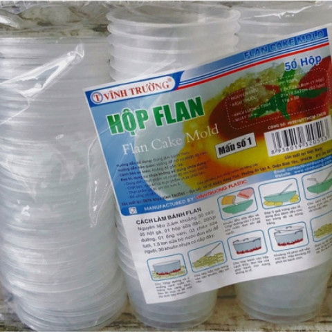 Hộp nhựa bánh Flan
