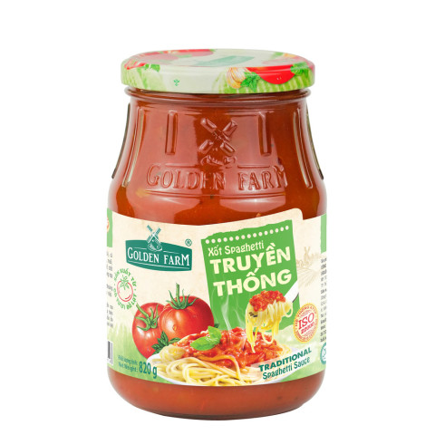 Sốt mì Spaghetti Truyền Thống Golden Farm 820g