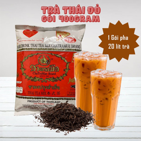 Trà Thái Lan Đỏ Cha Tar Mua Thai Tea Mix 400gr