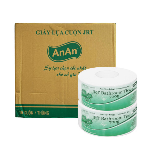 Giấy vệ sinh cuộn lớn An An JRT Bathroom 2 lớp 700g