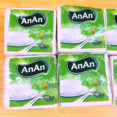 Khăn giấy ăn An An Napkin gói 100 tờ