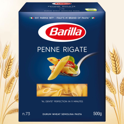 Mỳ nui Barilla hình ống tre các cỡ Penne 500g