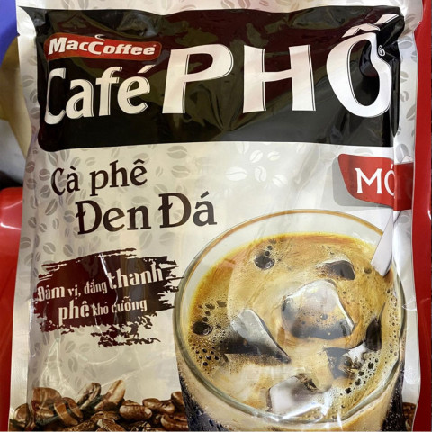 Cà phê đen đá Maccoffee Cafe Phố túi 35 gói 16gr