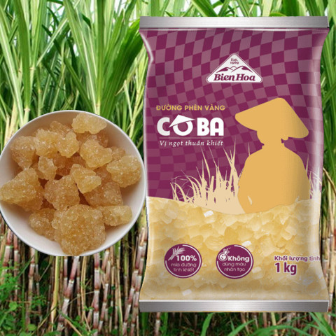 Đường Phèn Vàng Cô Ba 1kg