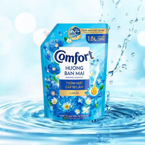 Nước xả vải Comfort đậm đặc một lần xả 1.8 lít