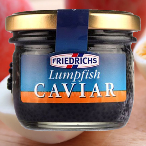 Trứng cá vây tròn đen Friedrichs Lumpfish Caviar 100g