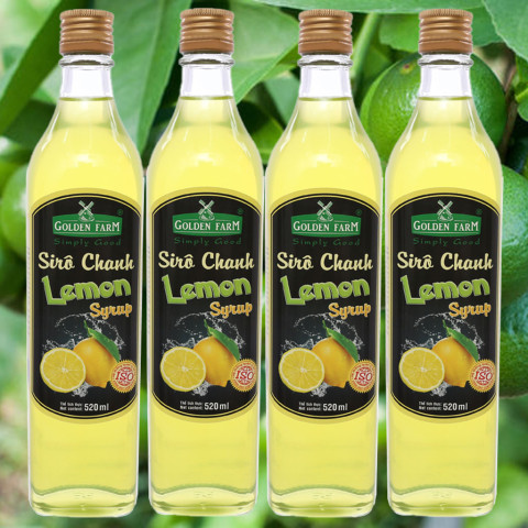 Sirô chanh Golden Farm Lemon Syrup 520ml