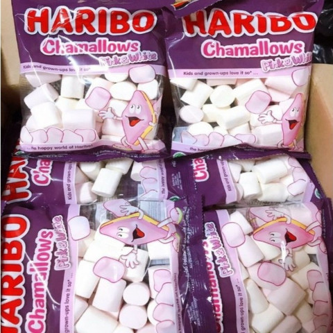 Kẹo xốp Chamallows Pink & White Haribo 150g
