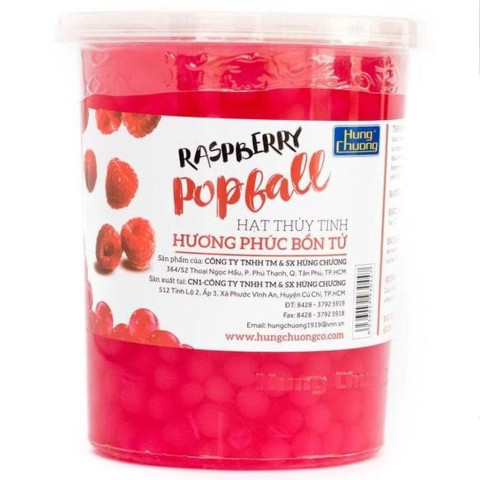 Hạt Thủy Tinh Phúc Bồn Tử Hùng Chương Raspberry Popball 1kg