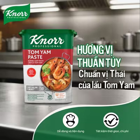 Súp nền lẩu Thái Knorr Tom Yam Paste 1.5kg