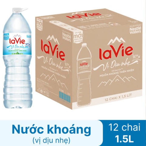 Nước khoáng thiên nhiên Lavie 1.5 lít