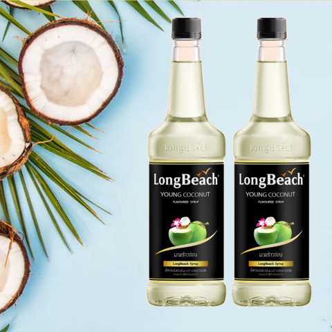 Sirô Dừa Non LongBeach Young Coconut Syrup 740ml