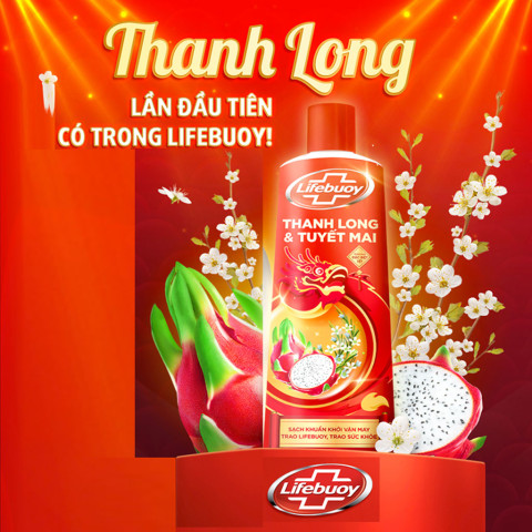 Sữa tắm Lifebuoy hương Thanh Long và Tuyết Mai 200g