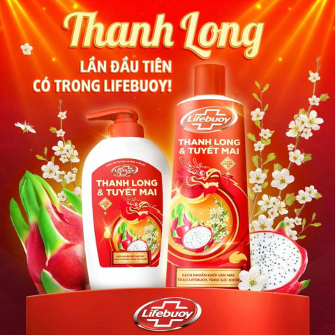 Sữa tắm Lifebuoy hương Thanh Long và Tuyết Mai 200g