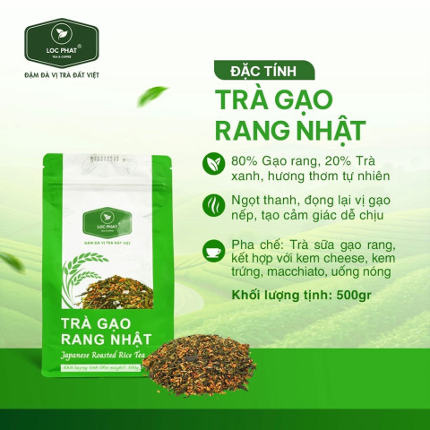 Trà gạo rang Nhật Lộc Phát 500gr