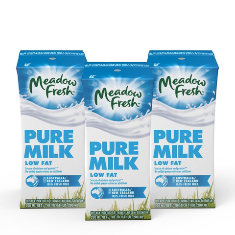 Sữa tươi tiệt trùng ít béo Meadow Fresh 200ml