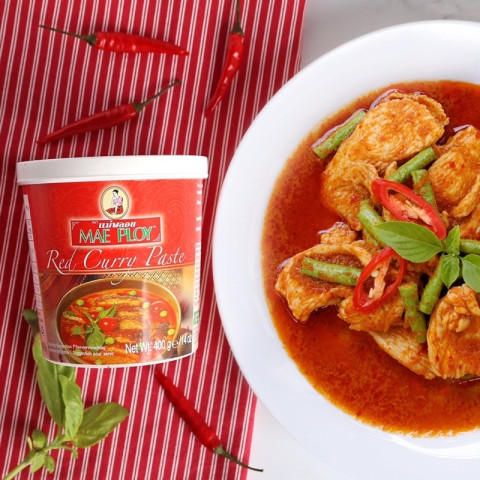 Cà ri đỏ Thái Mae Ploy Red Curry Paste 400g