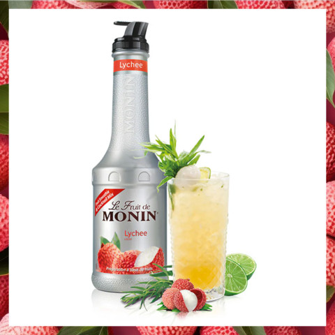 Mứt Vải Monin Lychee Puree 1L