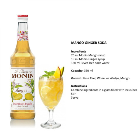 Sirô Xoài Monin Mango Syrup 700ml