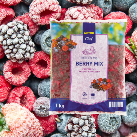 Mix Berries đông lạnh IQF Metro Chef 1kg