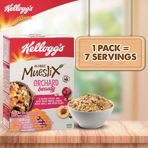 Ngũ cốc trái cây Kellogg's Mueslix Orchard Beauty 355g