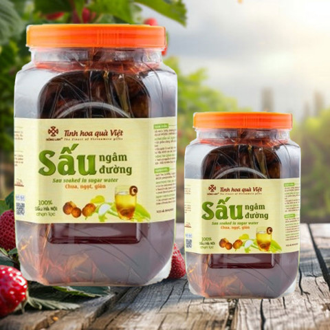 Sấu ngâm đường Hồng Lam 2.4kg