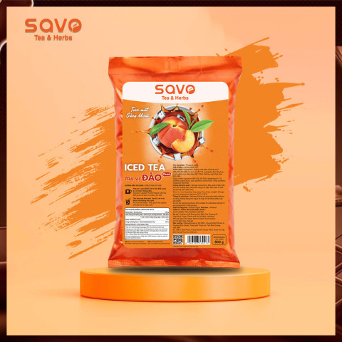 Trà Hòa Tan Savo Hương Vị Đào 800g