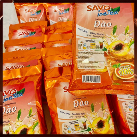 Trà Hòa Tan Savo Hương Vị Đào 800g