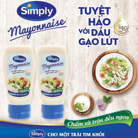 Sốt mayonnaise Simply 230g