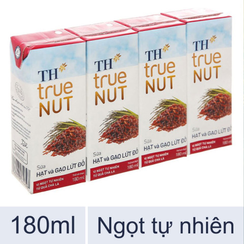 Sữa hạt và gạo lứt đỏ TH True Nut 180ml