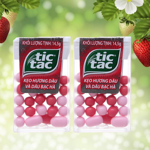 Kẹo hương dâu & bạc hà Tic Tac 14.5gr