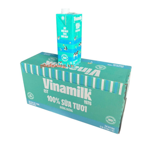 Sữa tươi tiệt trùng không đường Vinamilk 1L