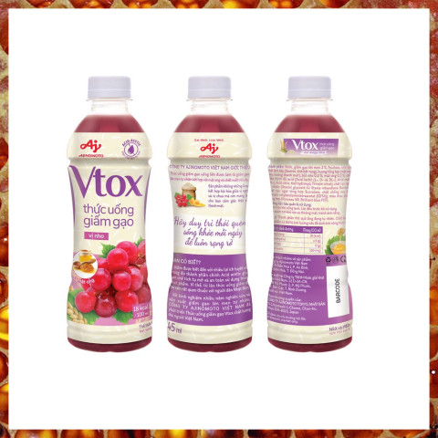 Thức uống giấm gạo Vtox - Vị Nho
