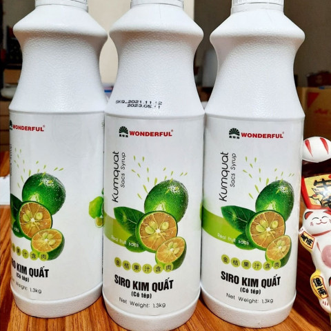 Sirô kim quất Wonderful Kumquat Sacs Syrup 1.3kg
