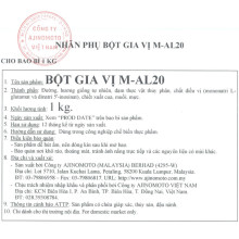 Bột gia vị Aji-Aroma M-AL20 1kg