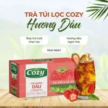 Trà hương dâu Cozy Strawberry Flavored Tea hộp 50g