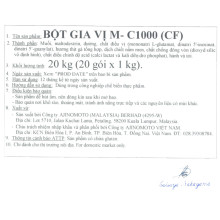 Bột gia vị Aji-Aroma M-C1000 CF (gà luộc) 1kg