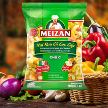 Nui rau củ cao cấp chữ C Meizan 200g
