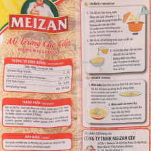 Mì trứng cao cấp Meizan 500g