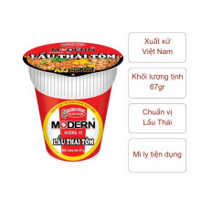 Mì Modern lẫu thái tôm ly 65g