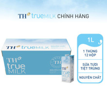 Sữa tươi tiệt trùng TH true MILK không đường 1 lít